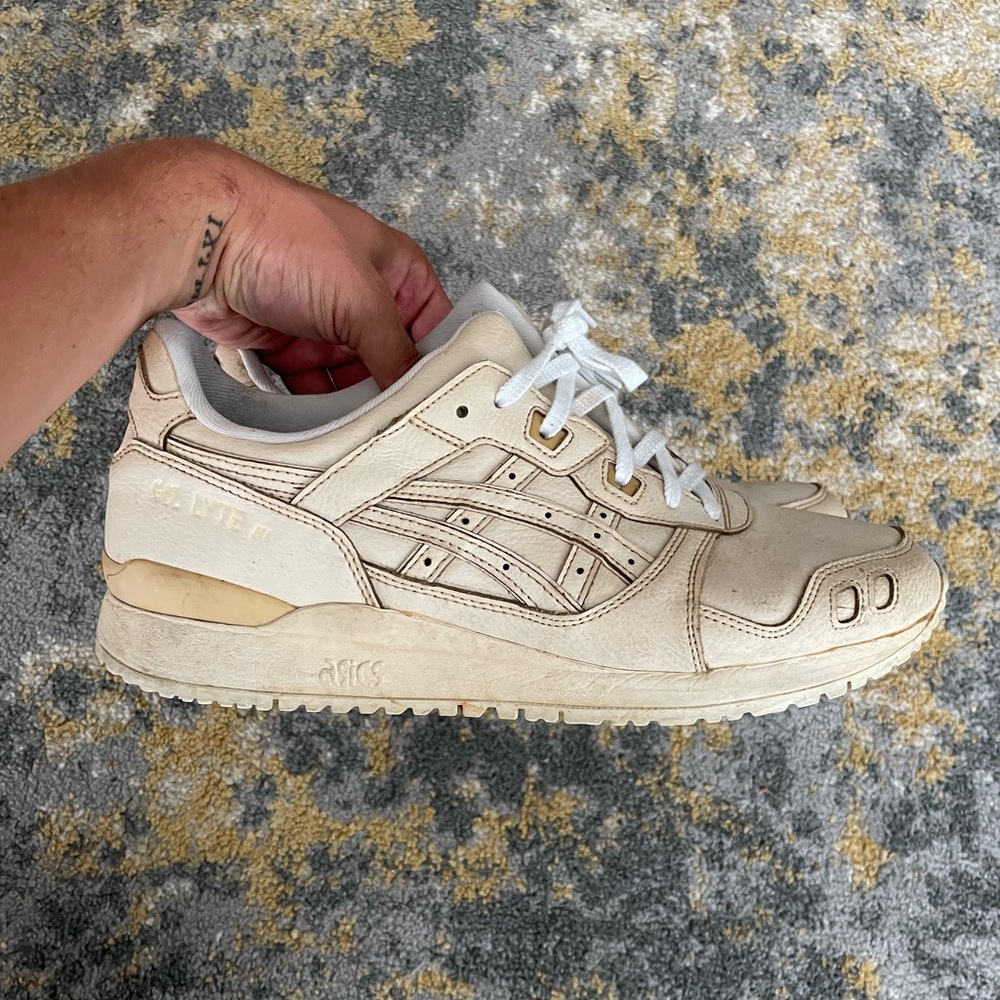 Coffee Dipped Asics Size 10.5 Sneakers👟